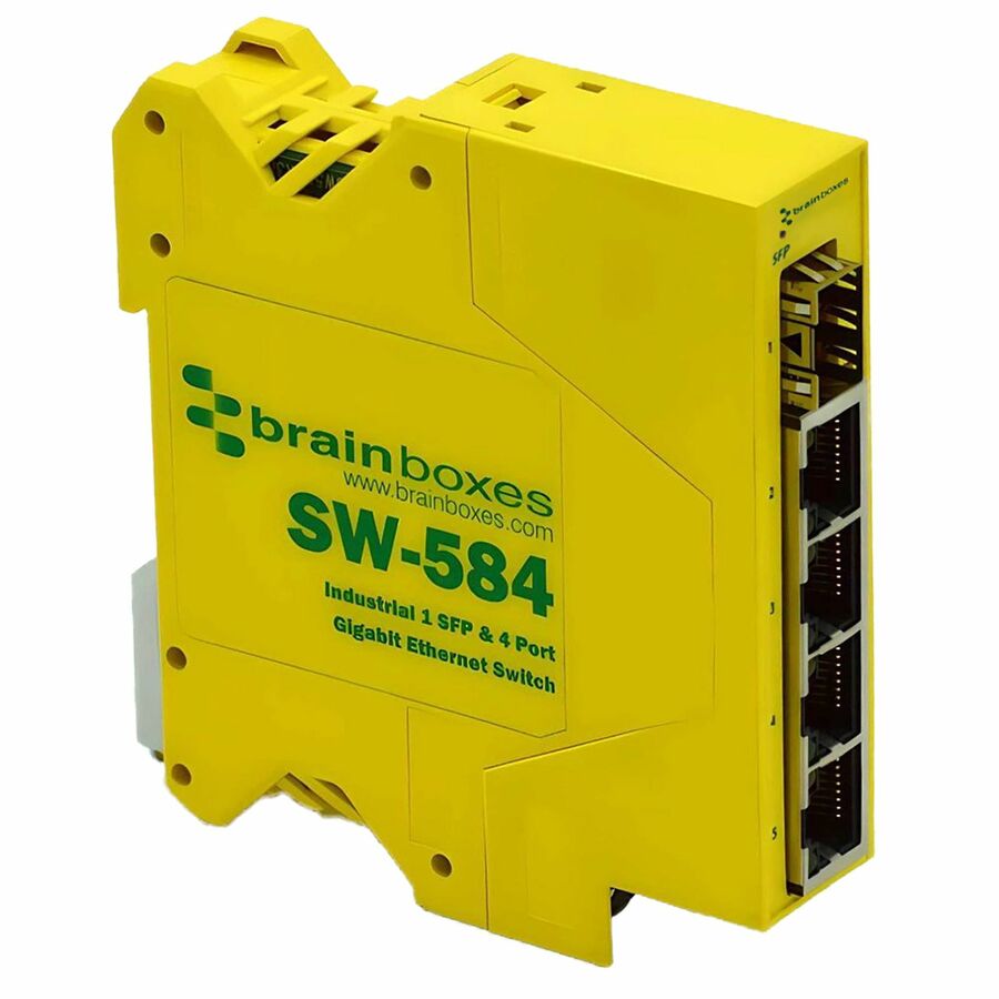 Brainboxes 1 SFP & 4 Port Gigabit Ethernet Switch
