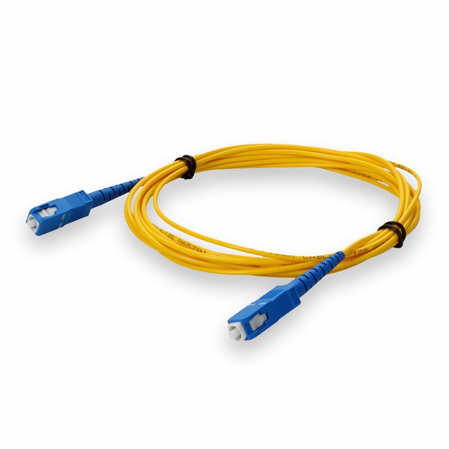 AddOn 3m SC to SC Yellow OS2 Simplex OFNR (Riser-Rated) TAA SMF Fiber Patch Cable