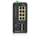 ZYXEL RGS200-12P - 12-port GbE Managed PoE Switch | Rugged | Temperture Hardened | DIN Rail Mountable