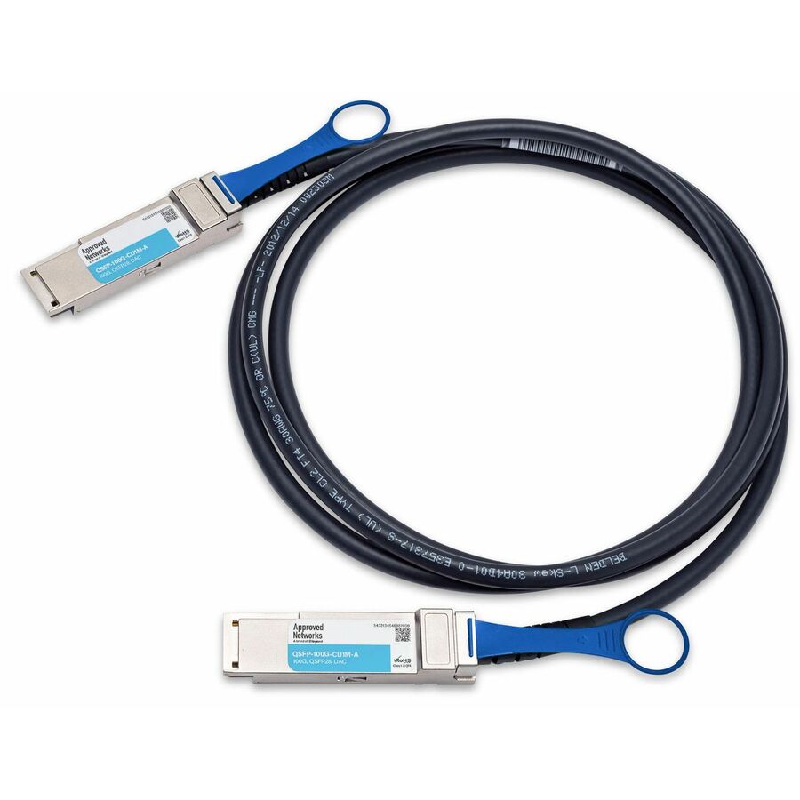Approved Networks 100GBASE QSFP28 Passive DAC Cable (QSFP28 to QSFP28)