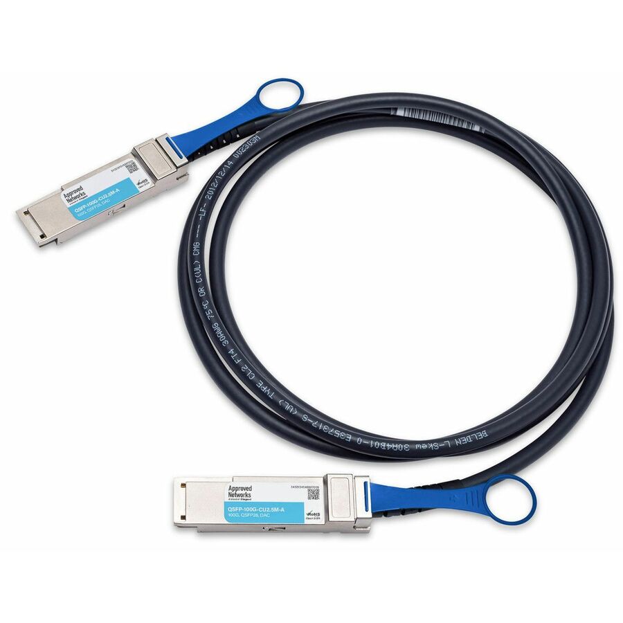 Approved Networks 100GBASE QSFP28 Passive DAC Cable (QSFP28 to QSFP28)