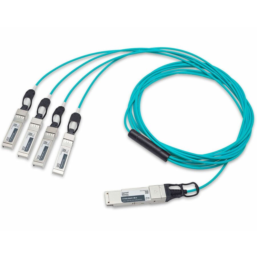 Approved Networks 100G QSFP28 AOC Cable (QSFP28 to 4 x SFP28) Breakout