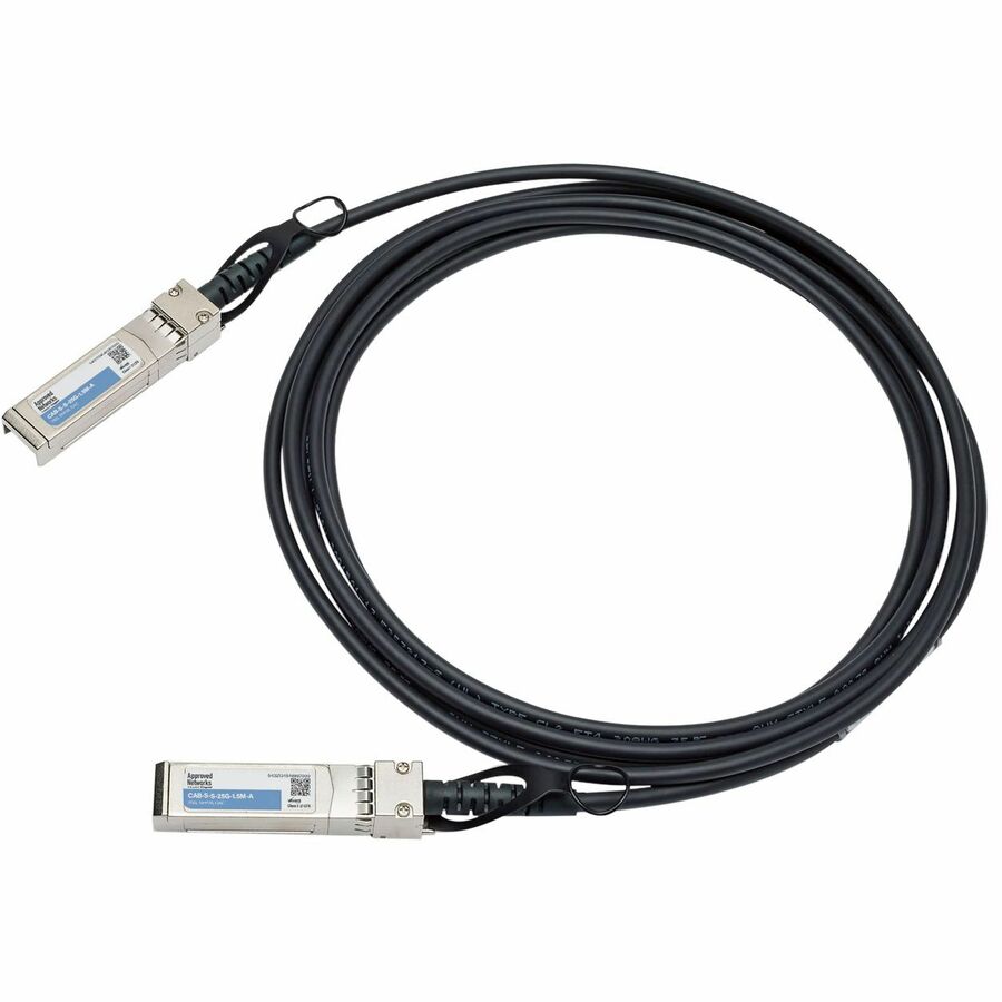 Approved Networks 25GBASE SFP28 Passive Direct Attach Copper (DAC) Cable