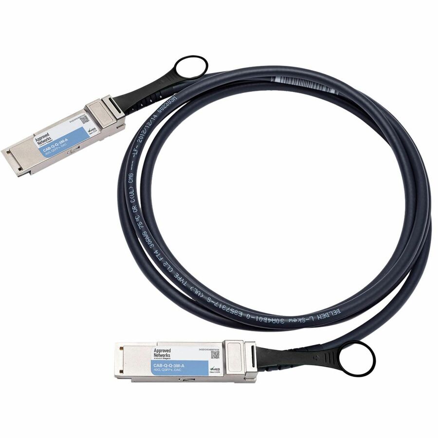 Approved Networks 40GBASE QSFP+ Passive DAC Cable (QSFP+ to QSFP+)