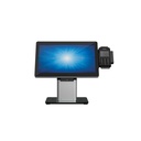 Elo Slim Desk Mount for Touchscreen Monitor, Cradle, Bar Code Reader, Fingerprint Reader, Webcam - Black, Silver