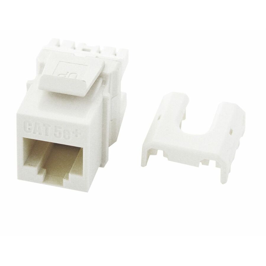 On-Q Quick Connect RJ45 Cat5e A/B Keystone Insert - 50 Pack - White
