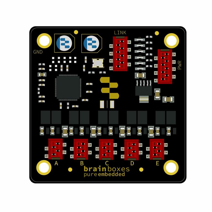 Brainboxes Pure Embedded 10/100 5 Port Industrial Ethernet Switch