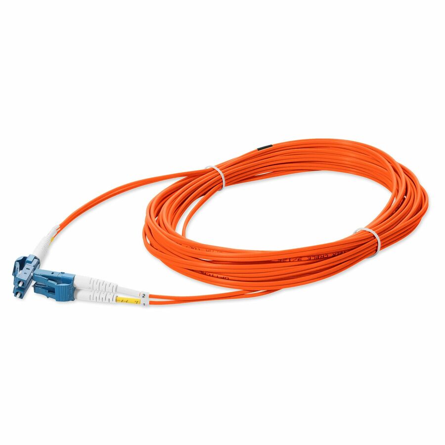 AddOn 3m LC to LC Orange OS2 Duplex OFNR (Riser-Rated) SMF Fiber Patch Cable