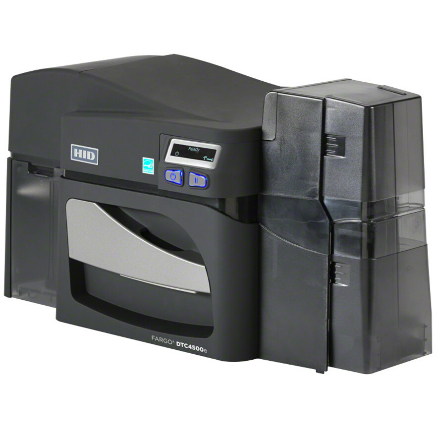 Fargo DTC4500E Double Sided Desktop Dye Sublimation/Thermal Transfer Printer - Monochrome - Card Print - USB