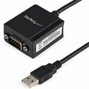 StarTech 6ft (1.8m) 1-Port FTDI USB to Serial RS232 Adapter Cable with COM Retention, USB to RS232 Adapter - TAA
