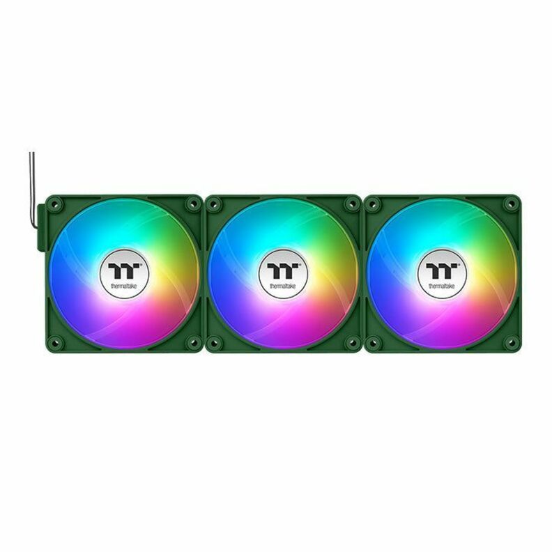 Thermaltake CT140 EX ARGB Sync PC Cooling Fan Racing Green (3-Fan Pack)