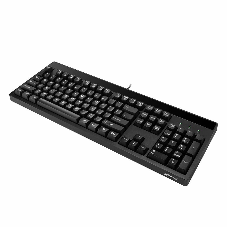 Adesso EasyTouch 130 Full Sized Wired Mechanical Keyboard With CoPilot AI Hotkey