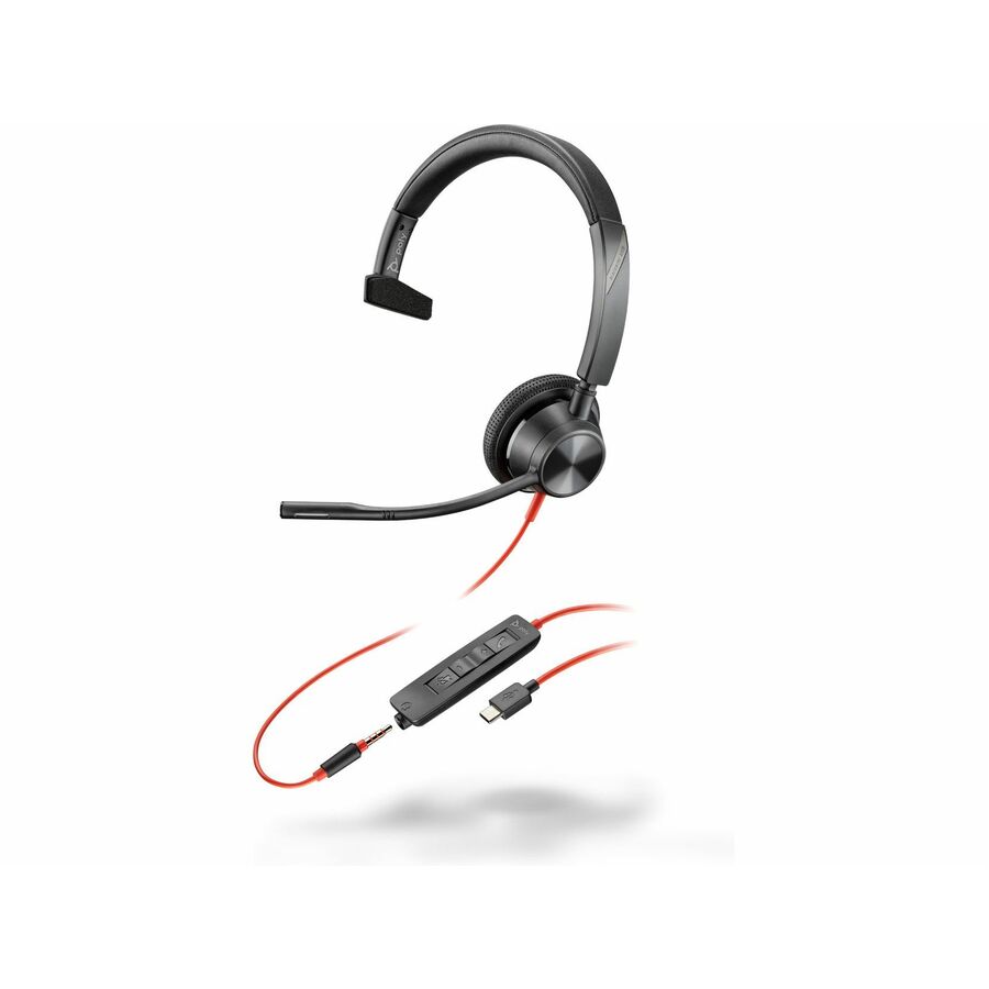 Poly Blackwire 3315 Headset +USB-C/A Adapter TAA