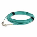 AddOn 25m LC to LC Aqua OM4 Duplex LSZH Fiber Patch Cable