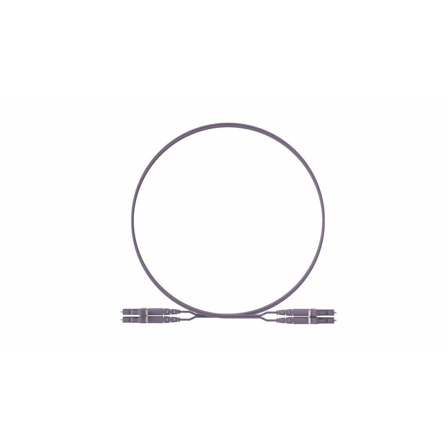 Panduit Opti-Core 2 Fiber, OS2, Key/NonKey G-Violet LC Duplex, Plenum