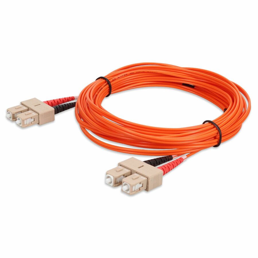 AddOn 0.5m SC to SC Orange OM1 Duplex OFNR (Riser-Rated) MMF Fiber Patch Cable