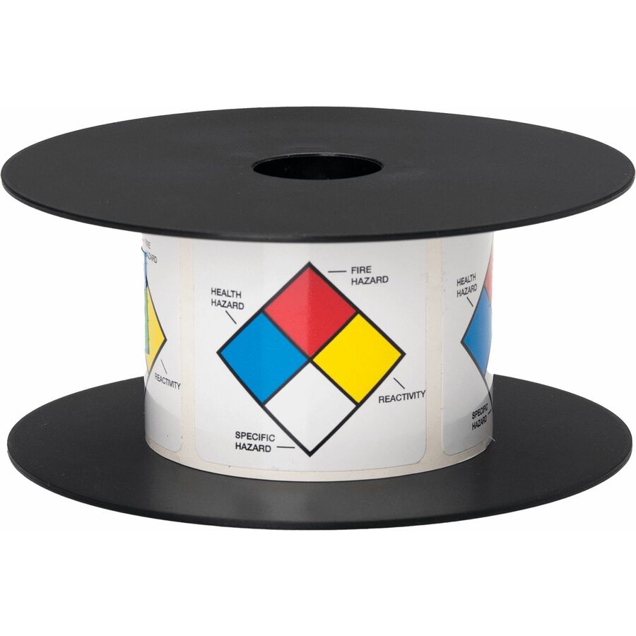 Brother 2in x 2in White Color Diamonds Standard Vinyl Die-Cut NFPA Label