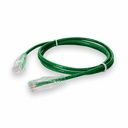AddOn 10ft Green CAT 6A Slim PVC Ethernet Cable Snagless Clear-Claw RJ-45 M/M