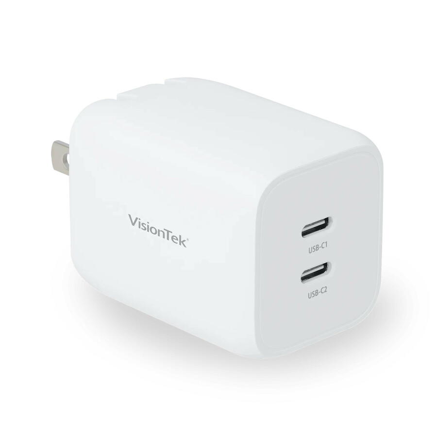 VisionTek 65W GaN II Power Adapter - 2 Port