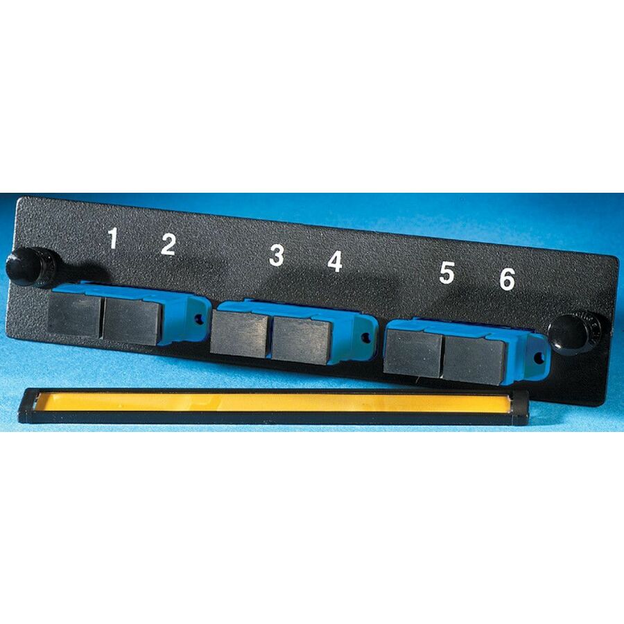 Ortronics Q-Series OFP Adapter Panel,6,SC,Duplex, OS2, Blue