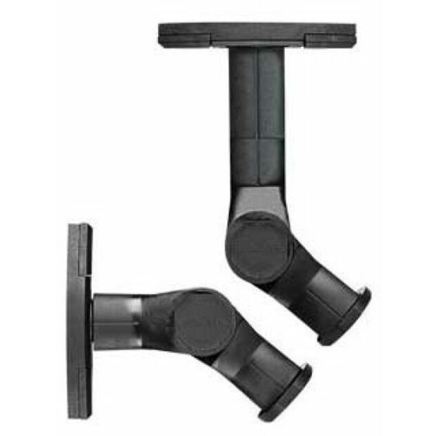 Sanus Satellite Speaker Wall Mount - Tilt and Swivel Speaker Mount - Black