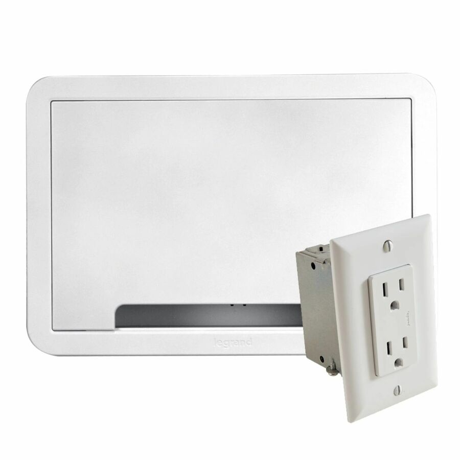 Sanus 9" In-Wall Cable Management TV Media Box - With Power Supply - White
