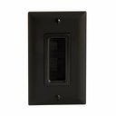 Sanus Cable Management Brush Wall Plate - Black