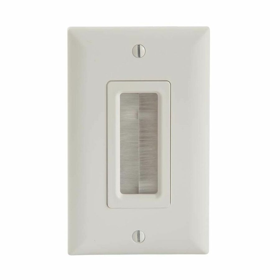 Sanus In-Wall Cable Management Brush Wall Plate - Antique White