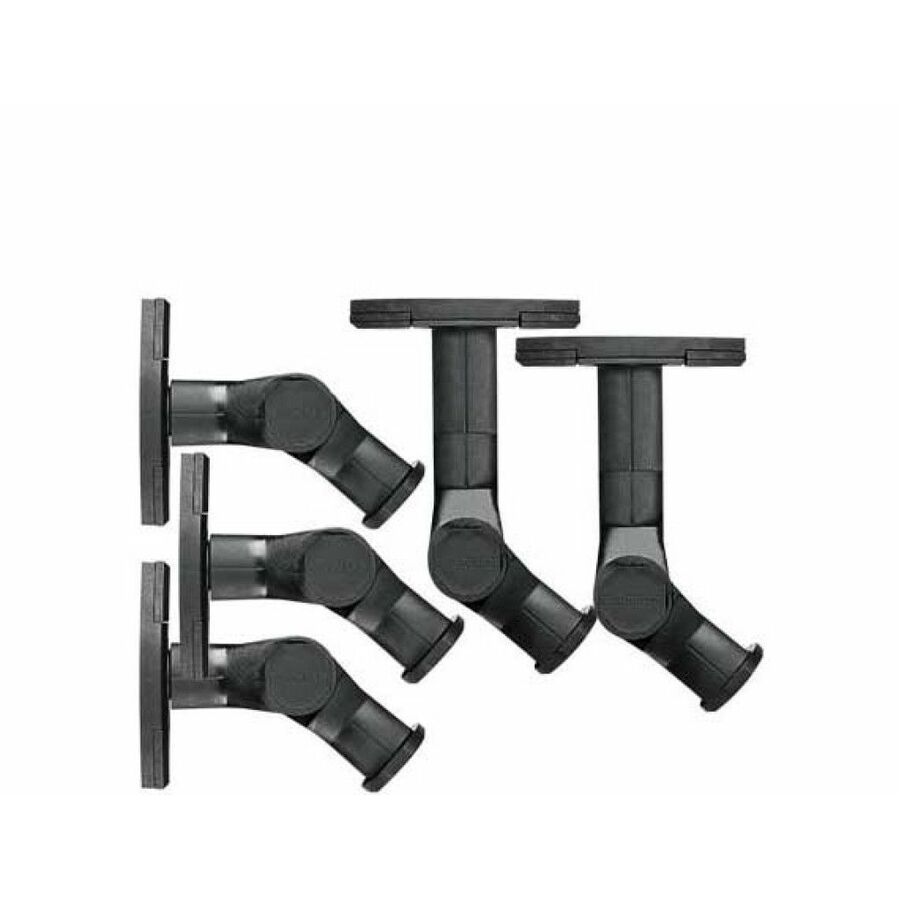 Sanus Satellite Speaker Wall Mount - Tilt and Swivel Speaker Mount - Pack of 5 - Black