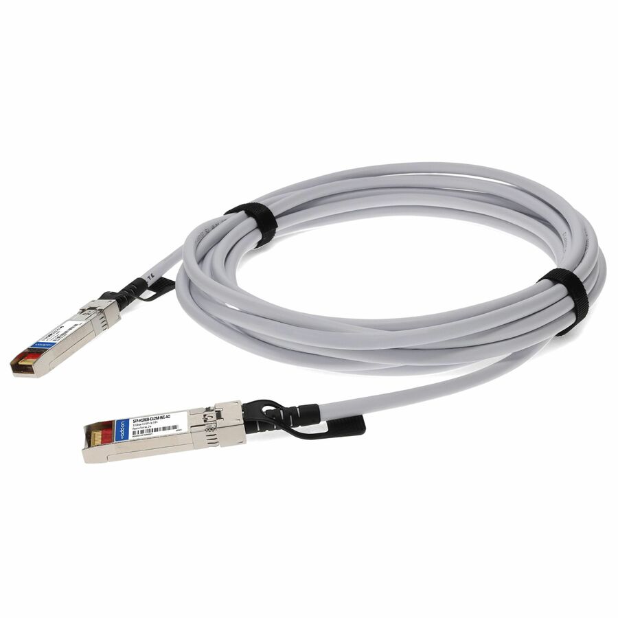 AddOn Cisco® SFP-H10GB-CU2M Compatible TAA Compliant 10GBase-CU SFP+ Direct Attach Cable (Passive Twinax, 2m, White)