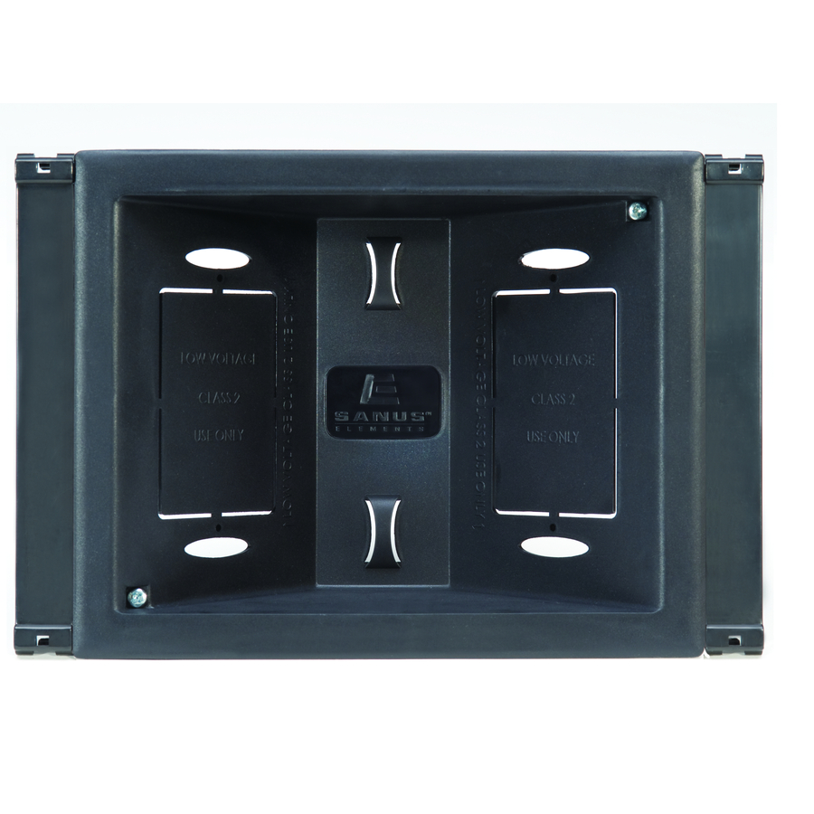 Sanus In-Wall Low Voltage Box for Cable Management - Black