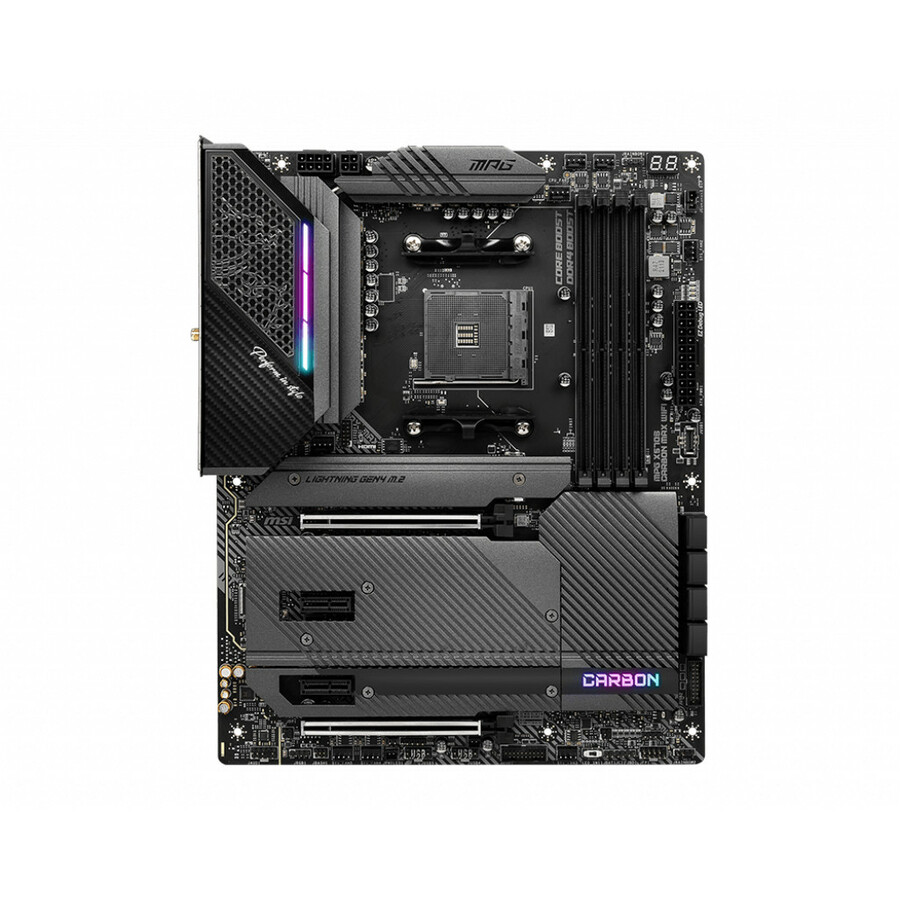 MSI MPG X570S CARBON MAX WIFI Desktop Motherboard - AMD X570 Chipset - Socket AM4 - ATX