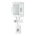 Sanus Ultimate In-Wall Cable Management Kit for TV and Soundbar - White