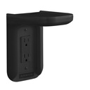 Sanus Outlet Shelf for Speakers - Outlet Shelf Wall Holder up to 10 lbs. - Black