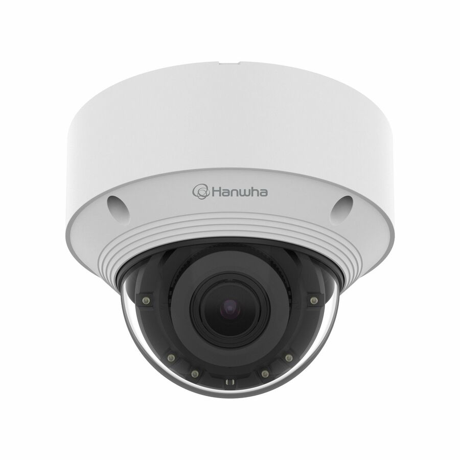 Hanwha QNV-C9083R 8 Megapixel 4K Network Camera - Color - Dome - White