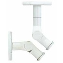 Sanus Satellite Speaker Wall Mount - Tilt and Swivel Speaker Mount - White