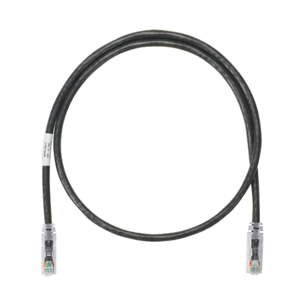 Panduit Netkey Copper Patch Cord, Category 6, 10 ft., Black UTP Cable