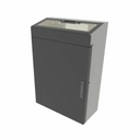 Middle Atlantic VWM Door with Plexi Access Fits 42" High x 10" Deep - Black