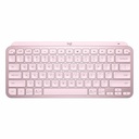 Logitech MX Keys Mini Minimalist Wireless Illuminated Keyboard, Compact, Bluetooth, USB-C - Rose