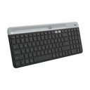 Logitech K585 Multi-Device Slim Wireless Keyboard, Built-in Cradle for device, Bluetooth/Receiver, Easy Switch, Graphite