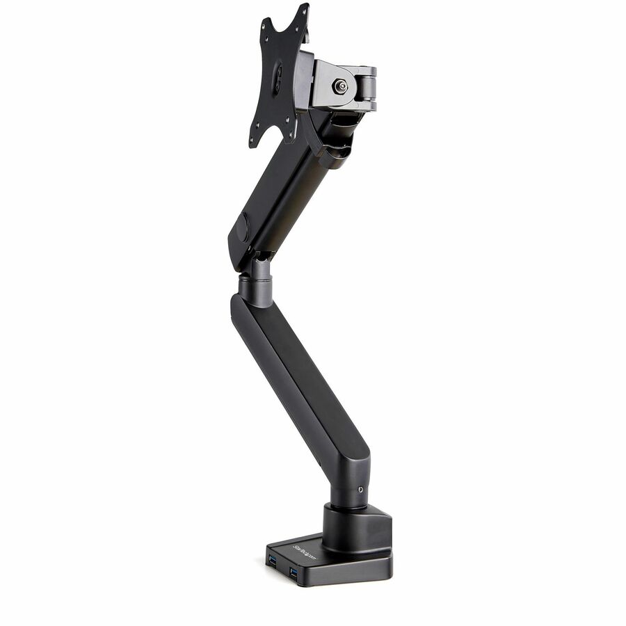 StarTech Desk Mount Monitor Arm with 2x USB 3.0 ports, for VESA Display up to 34" (17.6lb/8kg) , C-Clamp/Grommet, Mechanical Spring