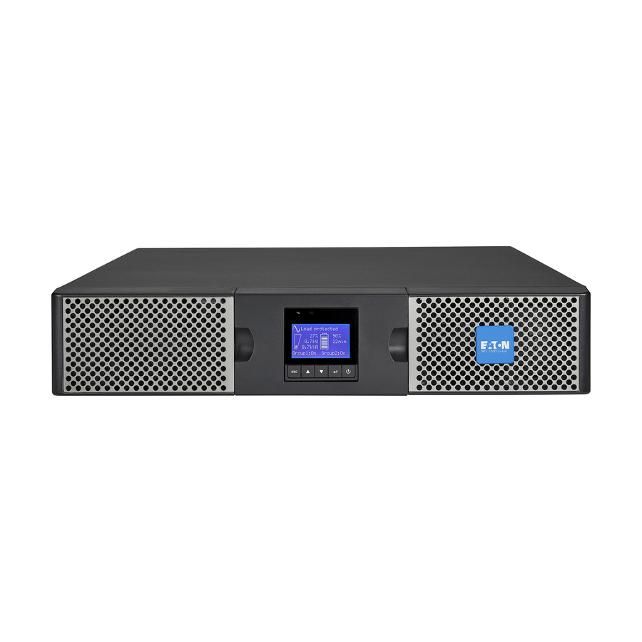 Eaton 9PX 1500VA 1350W 208V Online Double-Conversion UPS - C14 input, 8 C13, Outlets, Lithium-ion Battery, Cybersecure Network Card Option, 2U Rack/Tower
