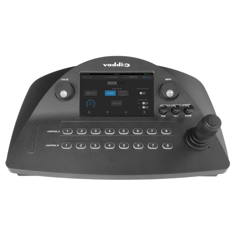 Vaddio PCC Premier Precision Camera Controller - For Conference Camera - Black