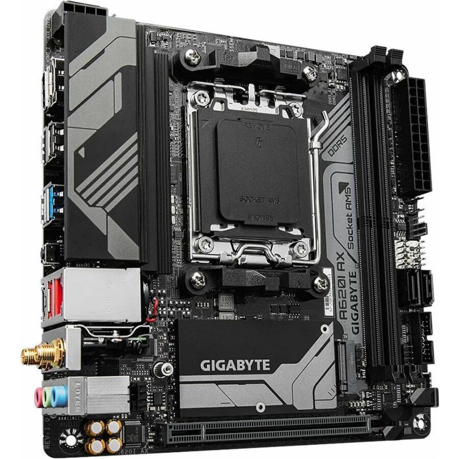 GIGABYTE Ultra Durable A620I AX Gaming Desktop Motherboard - AMD A620 Chipset - Socket AM5 - Mini ITX