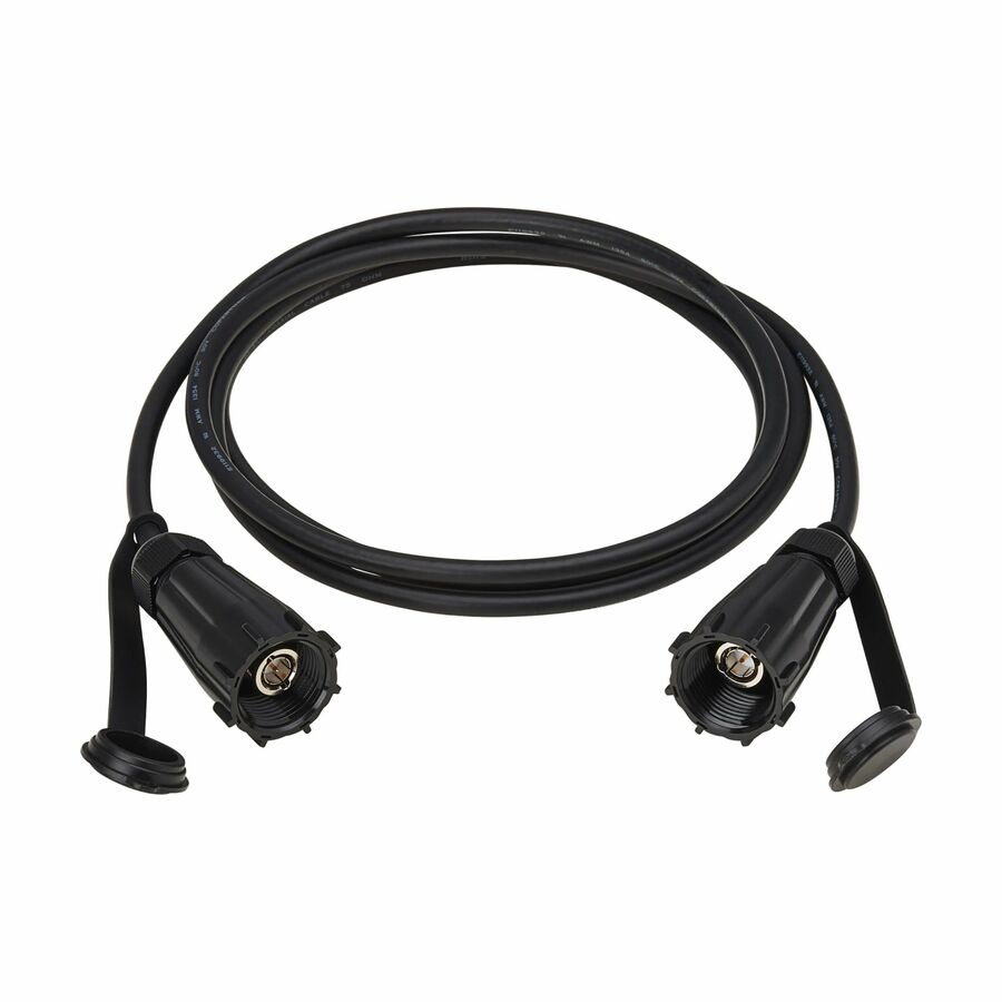Eaton Tripp Lite Series Rigid Industrial RF Coaxial Cable (M/M) - IP68, BNC Connectors, 10 ft. (3.1 m), Black