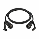 Eaton Tripp Lite Series Rigid Industrial RF Coaxial Cable (M/M) - IP68, BNC Connectors, 10 ft. (3.1 m), Black