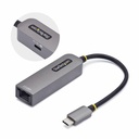 StarTech 2.5GbE USB-C to Ethernet Adapter, 100W PD Pass-Through, NBASE-T NIC, USB 3.0 Type-C 2.5/1G Multi Speed Network, USB 3.1 RJ45
