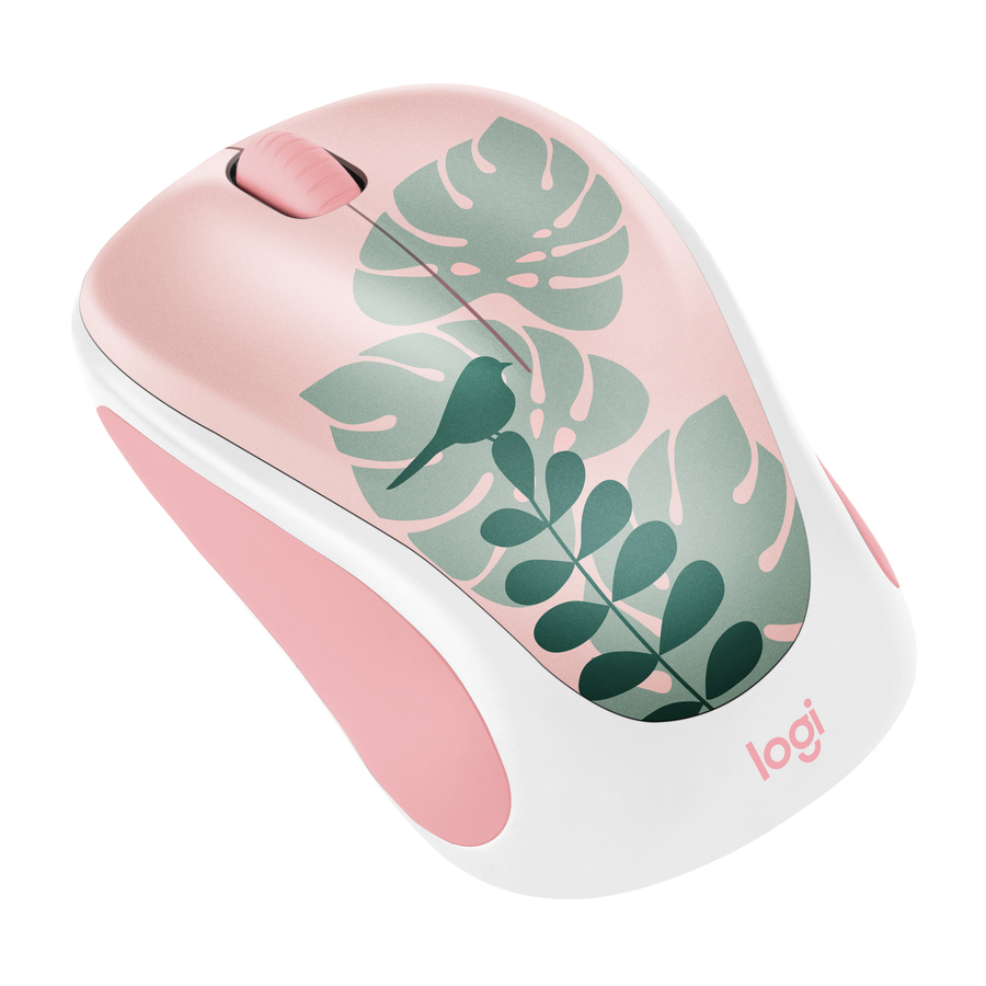 Logitech Design Collection Limited Edition Wireless Mouse with Colorful Designs - USB Unifying Receiver, 12 months AA Battery Life, Portable & Lightweight, Easy Plug & Play with Universal Compatibility - CHIRPY BIRD