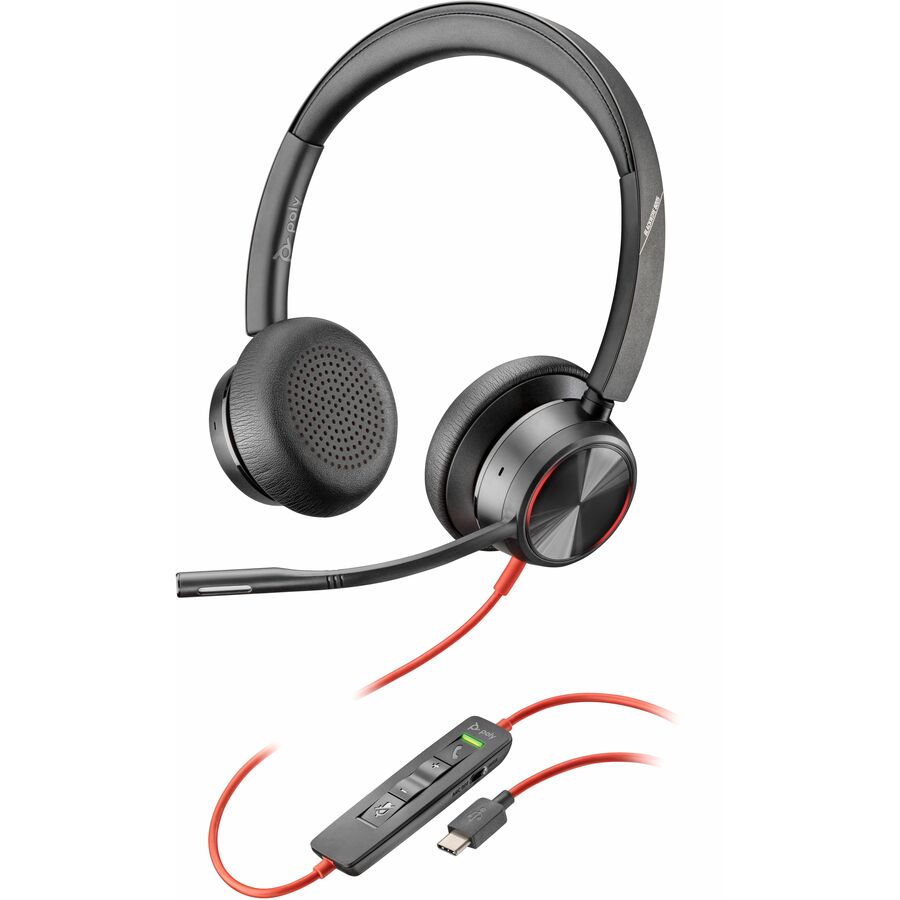 Poly Blackwire 8225 Headset +USB-C/A Adapter TAA