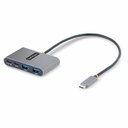 StarTech 4-Port USB-C Hub with 100W Power Delivery Pass-Through, 2x USB-A + 2x USB-C, 5Gbps, 1ft/30cm Long Cable, Portable USB 3.0 Hub